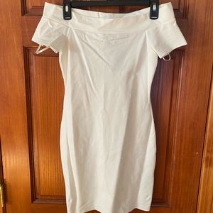 Forever 21 tight white dress size medium NEXT WORN-tag still on